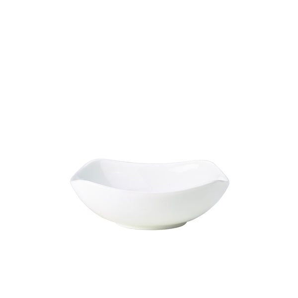 Genware Porcelain Rounded Square Bowl 15cm/6" 6 Pack