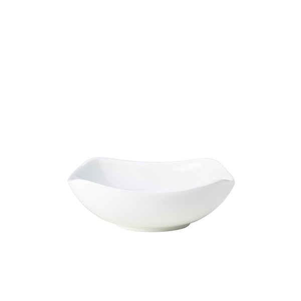 Genware Porcelain Rounded Square Bowl 17cm/6.5" 6 Pack