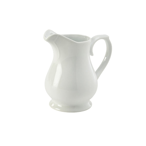 Genware Porcelain Traditional Serving Jug 28cl/10oz 6 Pack