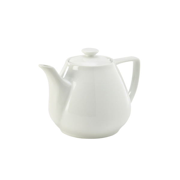 Genware Porcelain Contemporary Teapot 92cl/32oz 6 Pack