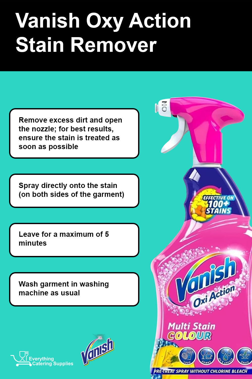 Vanish Oxy Action Stain Remover Spray 500ml