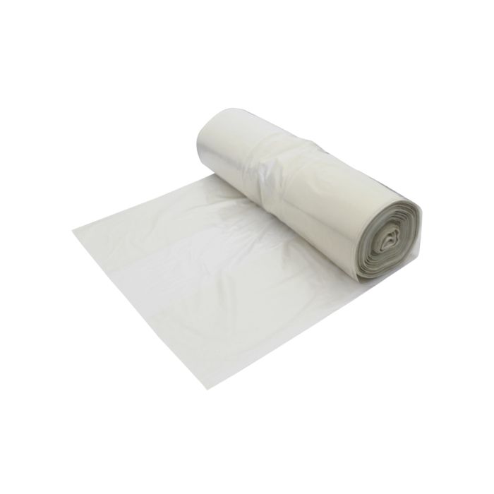 Medium Duty Clear Refuse Sack on a Roll 200 Pack