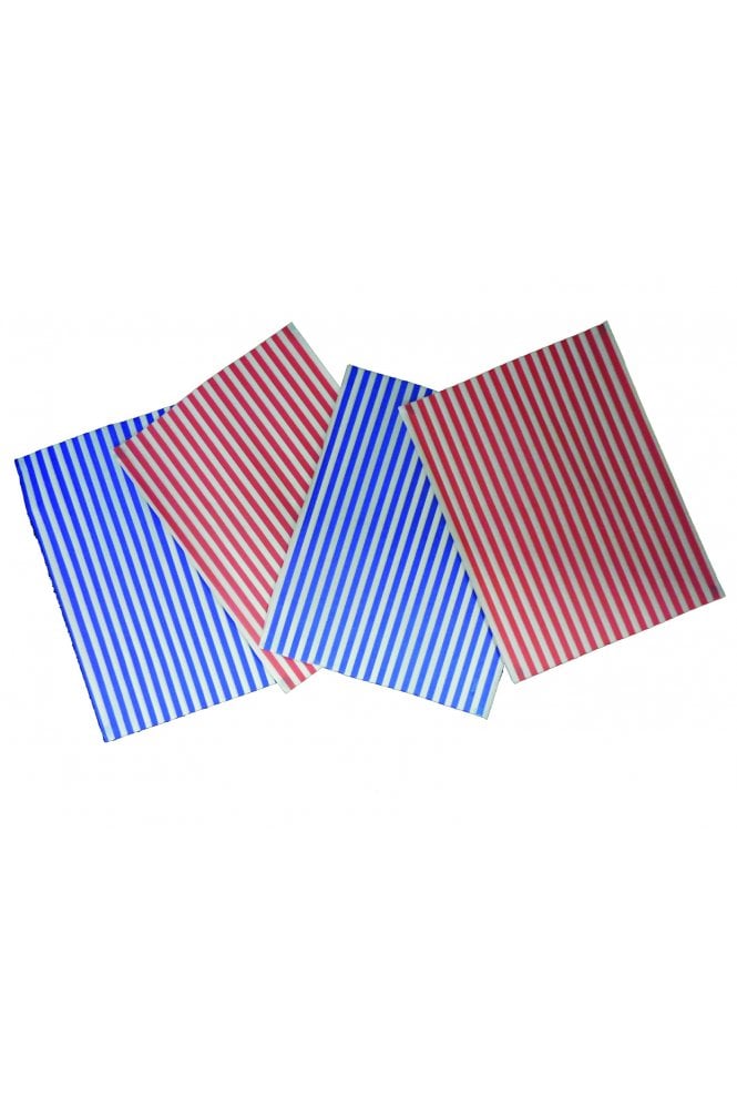 250 x 330mm Blue Stripe Burger Wrap 1000 Sheets