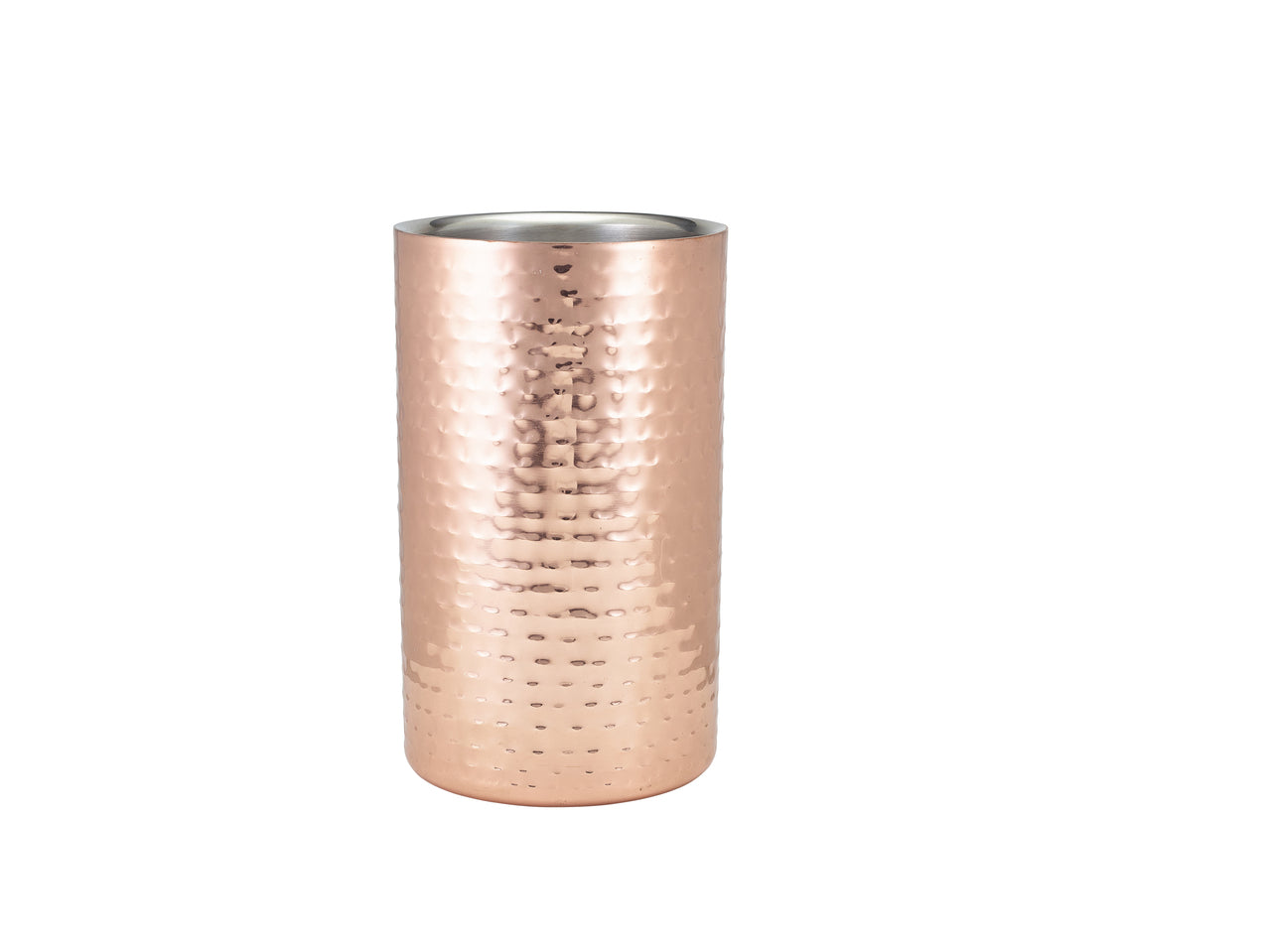 GenWare Hammered Copper Plated Wine Cooler