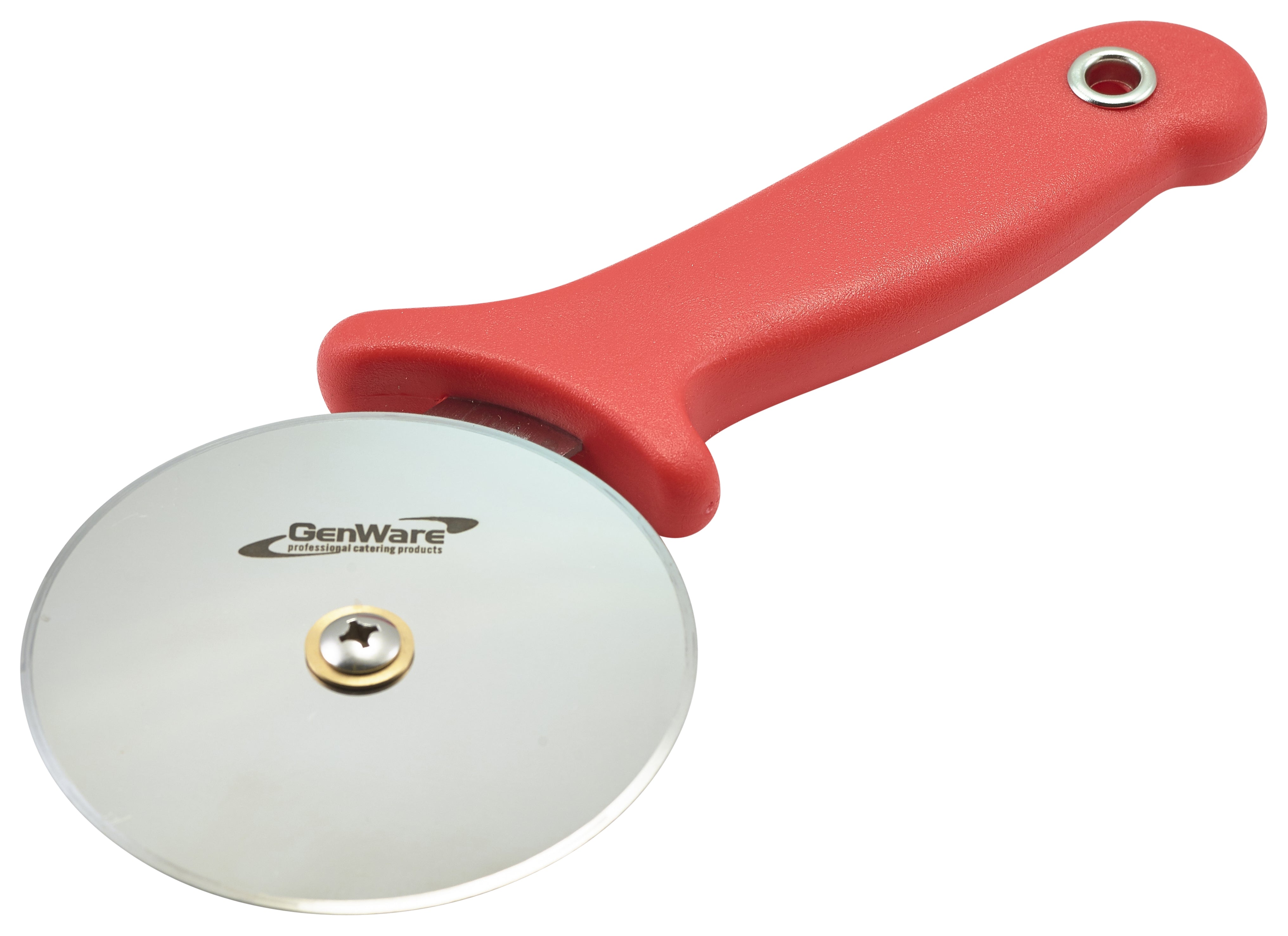 Genware Pizza Cutter Red Handle