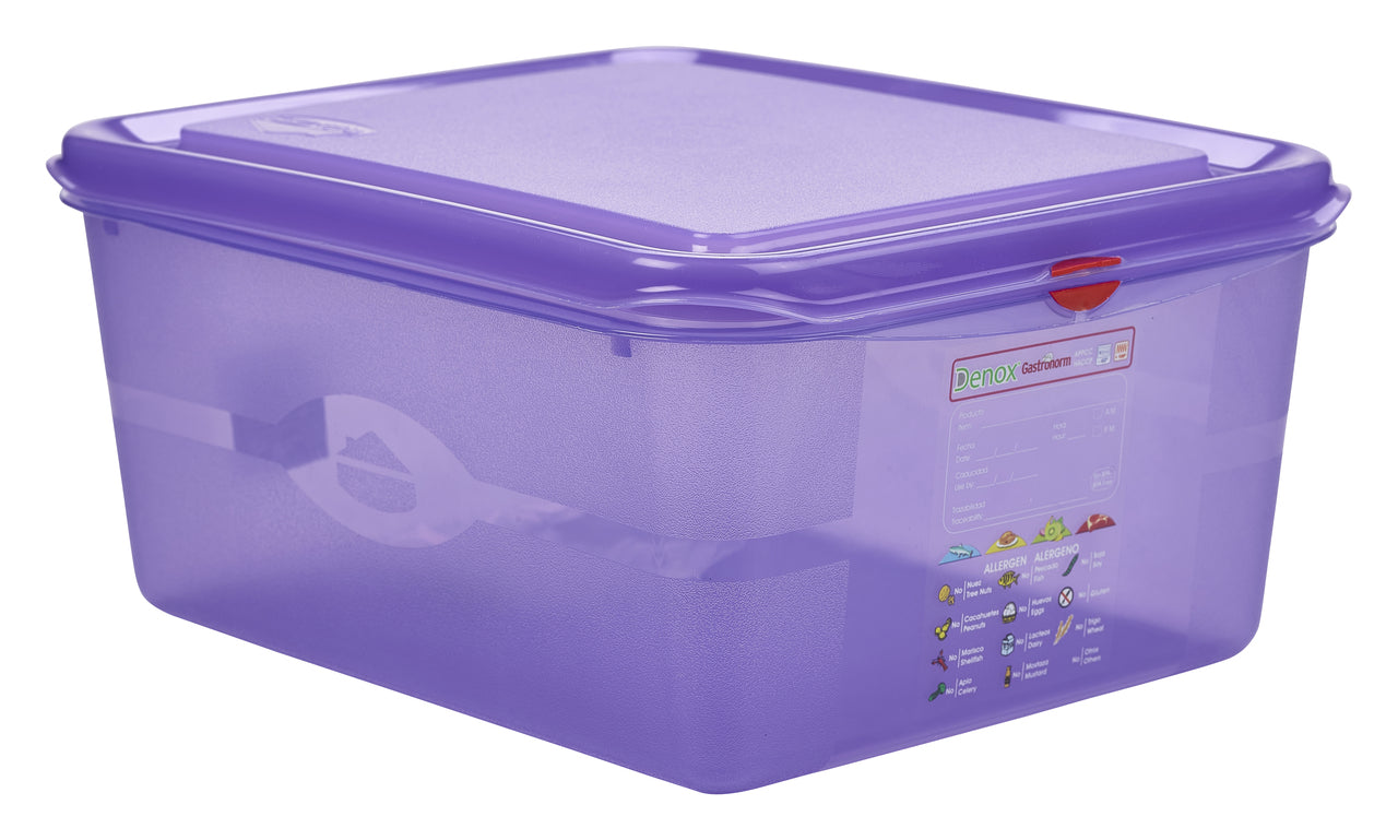 Allergen GN Storage Container 1/2 150mm Deep 10L 6 Pack