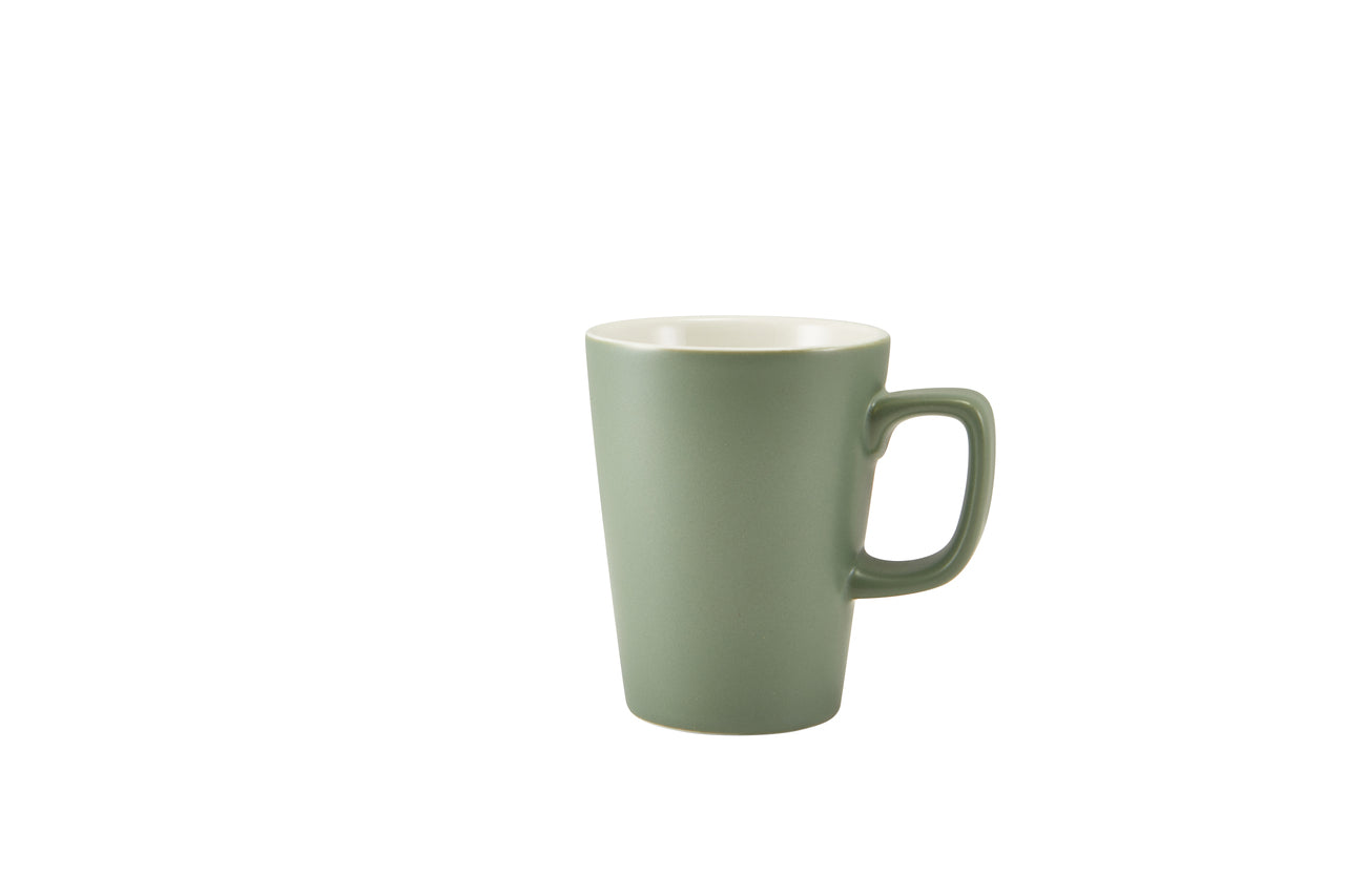 GenWare Porcelain Matt Sage Latte Mug 34cl/12oz 6 Pack