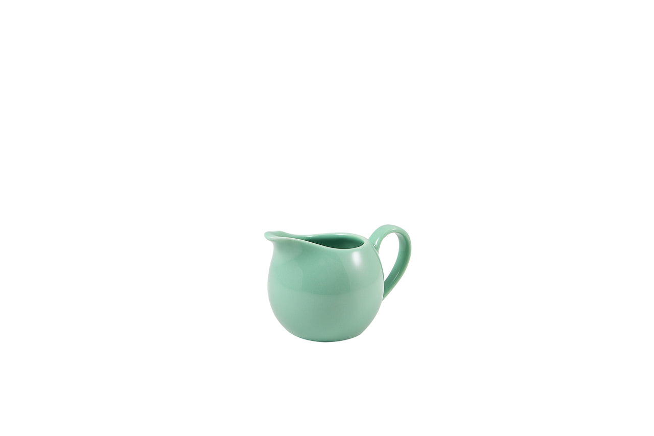 Genware Porcelain Green Jug 14cl/5oz 6 Pack