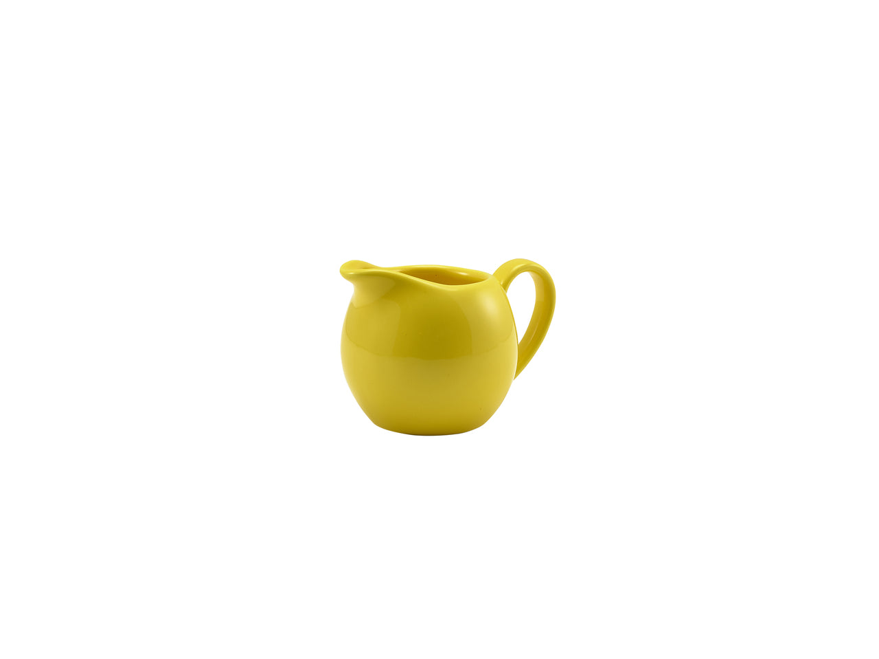 Genware Porcelain Yellow Jug 14cl/5oz 6 Pack