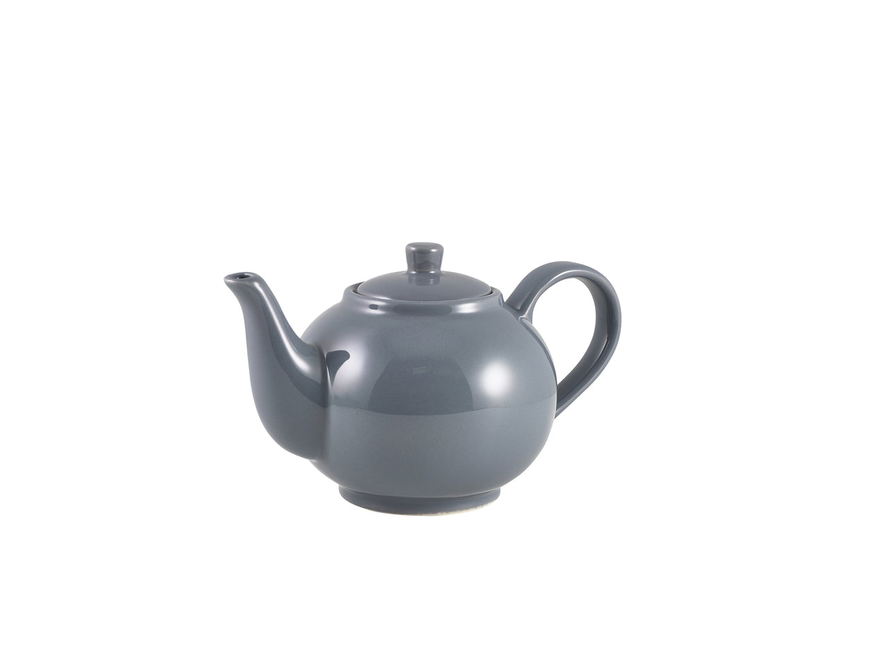 Genware Porcelain Grey Teapot 45cl/15.75oz 6 Pack