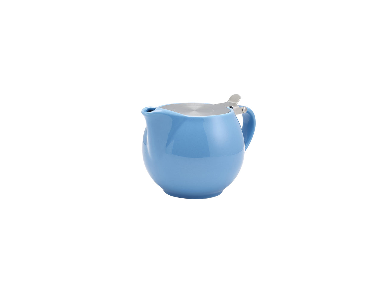 GenWare Porcelain Blue Teapot with St/St Lid & Infuser 50cl/17.6oz 6 Pack