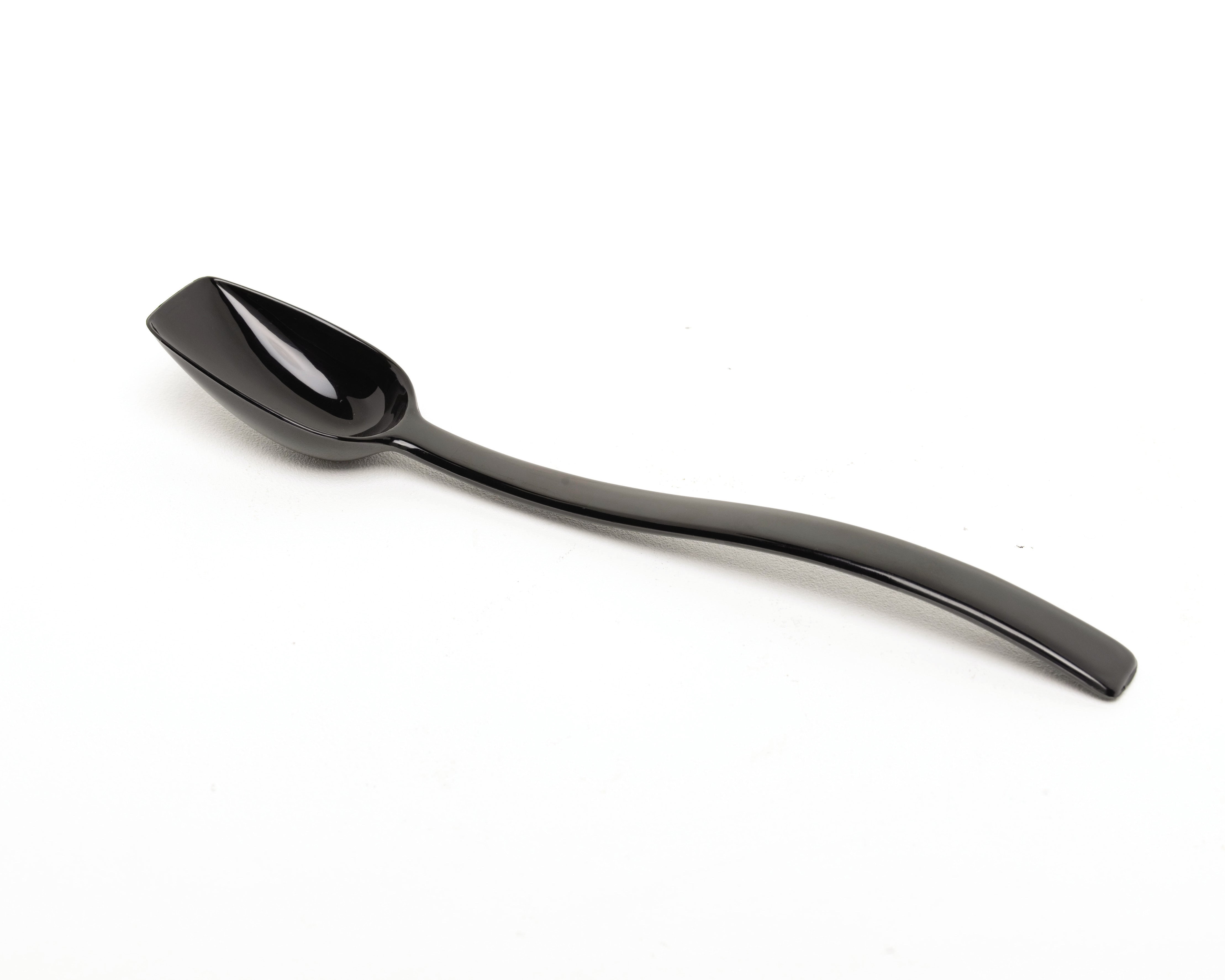 Salad Spoon Solid 1/2oz Black 8" Long