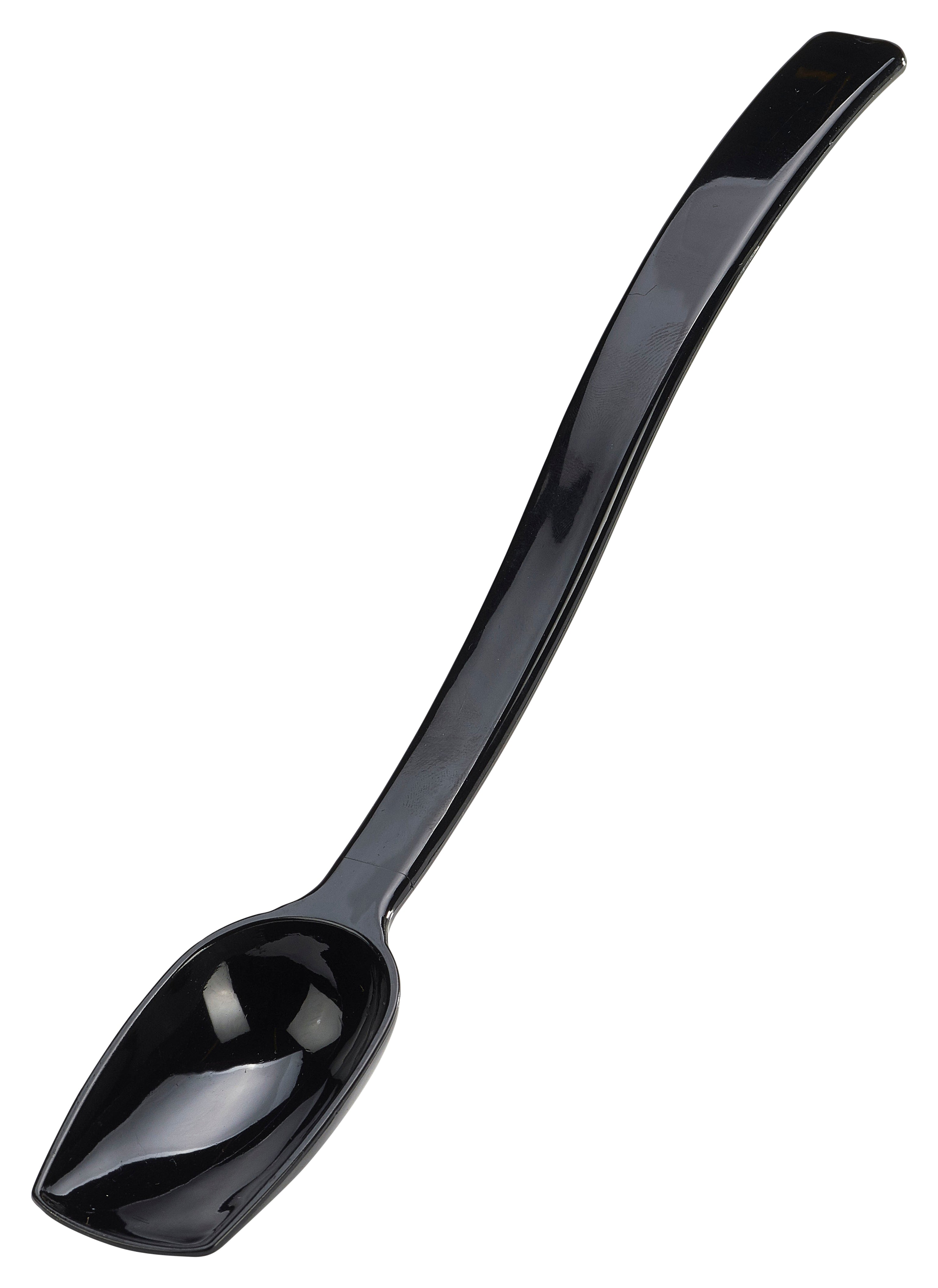 Salad Spoon Solid 3/4oz Black  10" Long