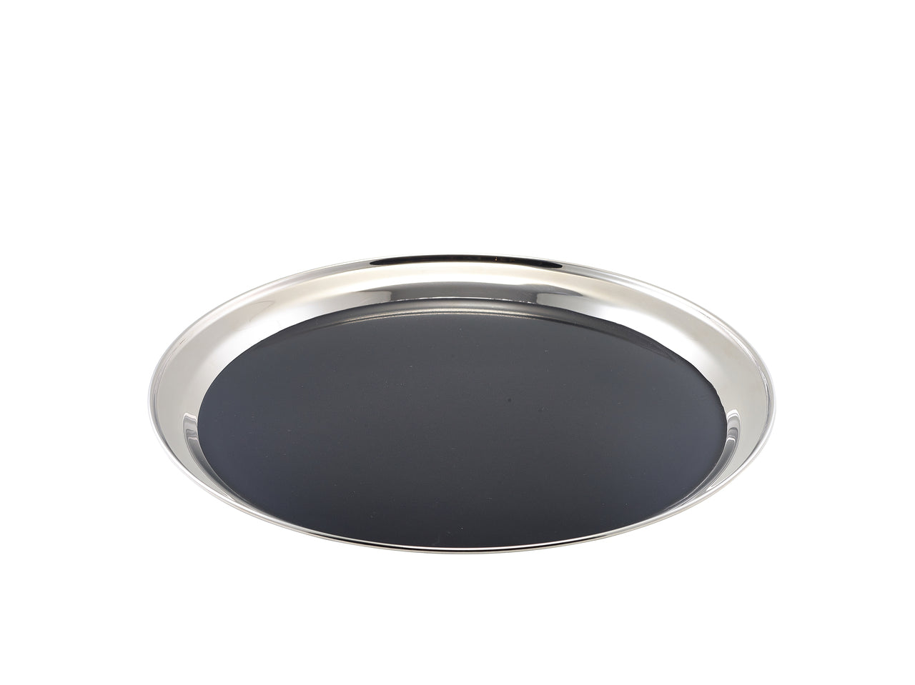 GenWare Non Slip Stainless Steel Round Tray 14"