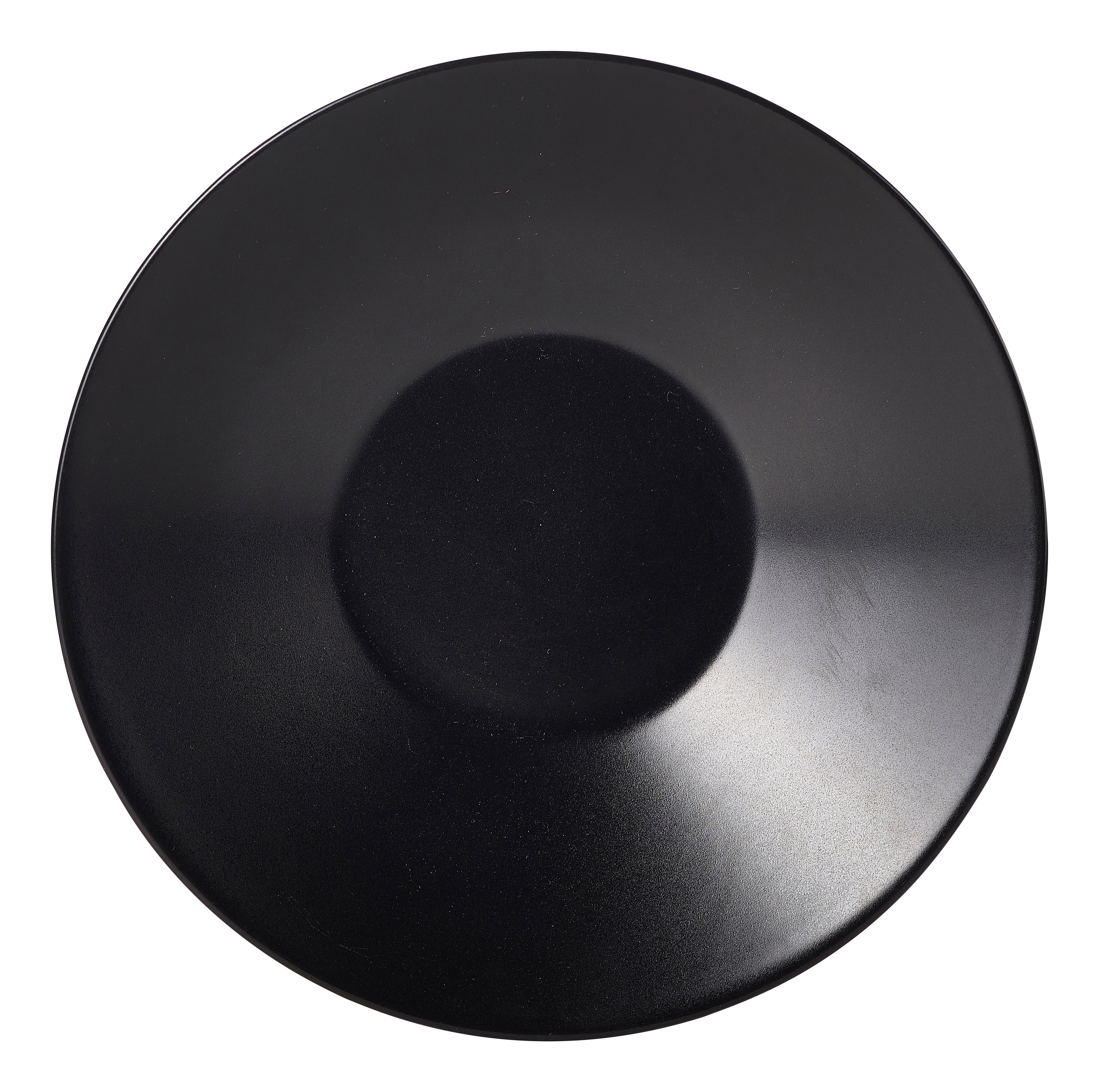 Luna Stoneware Black Soup Plate 23 x 5cm/9.25 x 2" 6 Pack