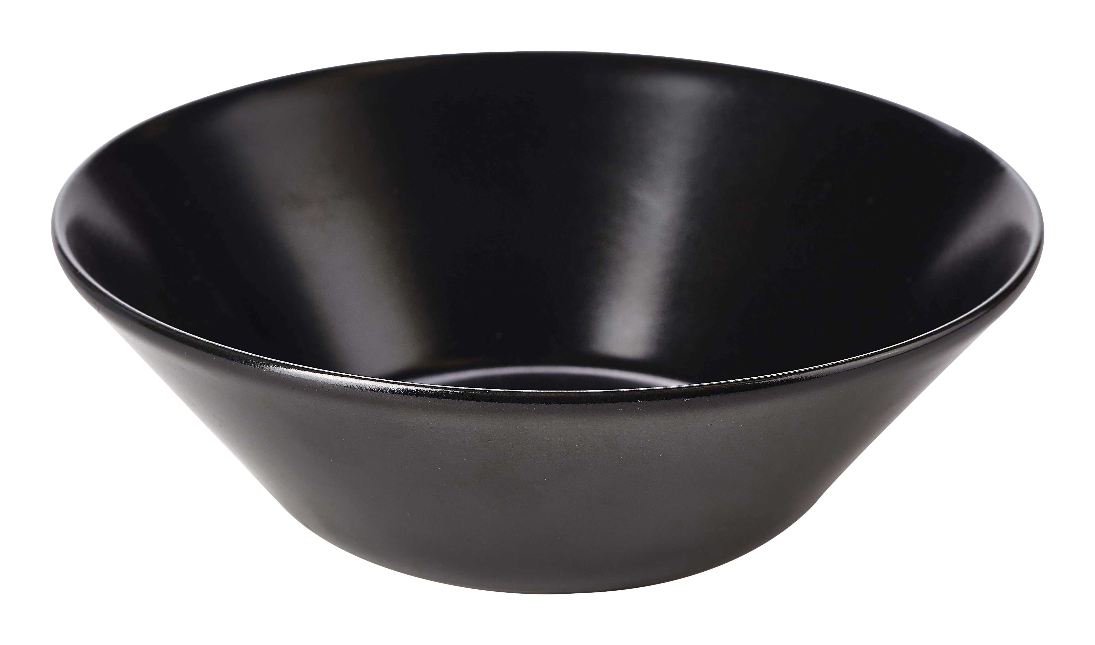 Luna Stoneware Black Serving Bowl 24 x 8cm/9.5 x 3.25" 6 Pack