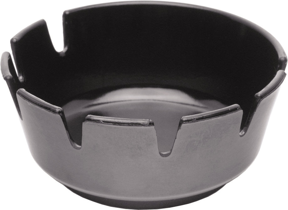 Melamine Deep Ashtray Black 100mm Dia