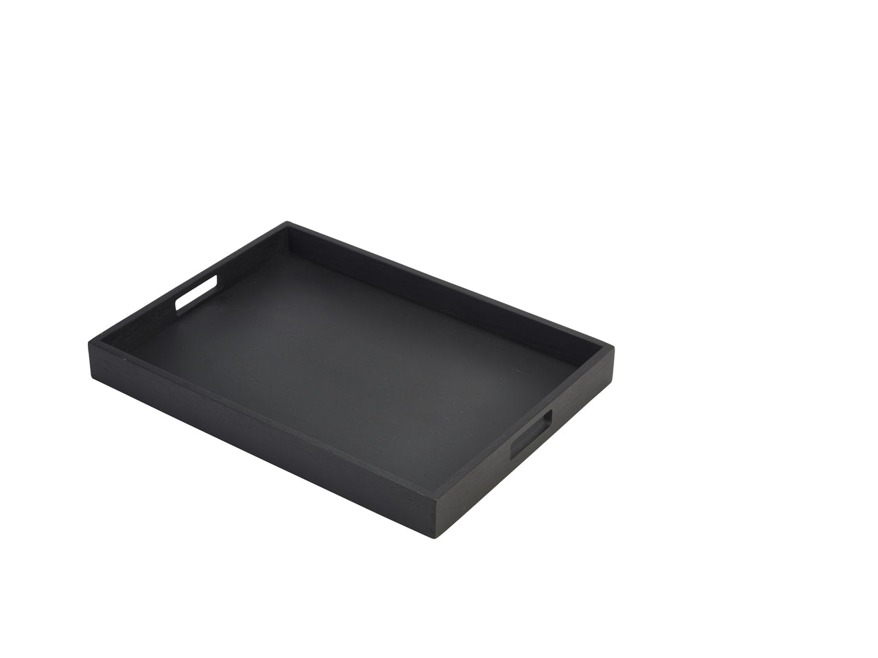 Solid Black Butlers Tray 44 x 32 x 4.5cm