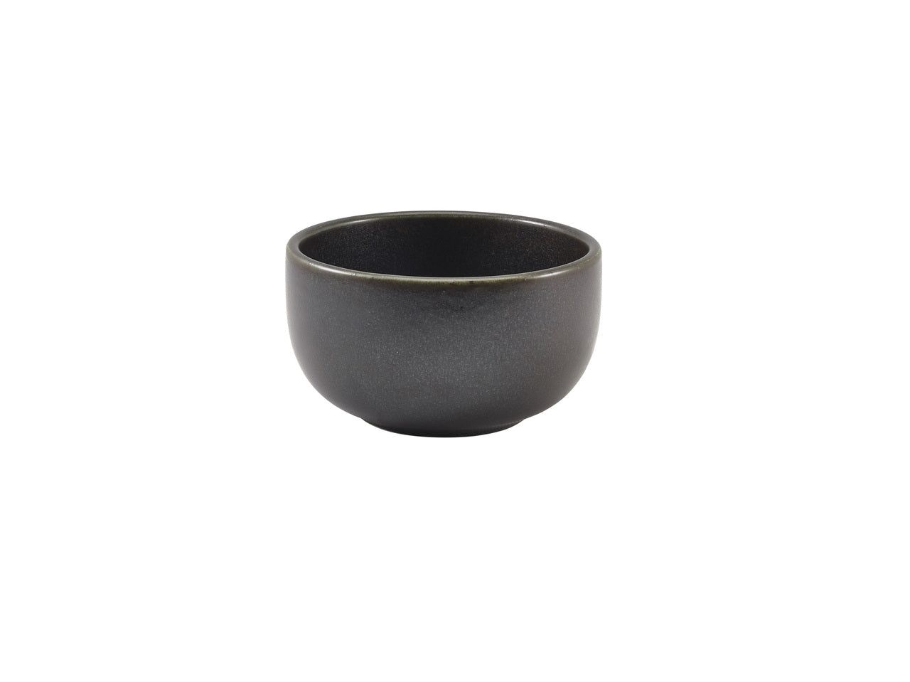 Terra Porcelain Black Round Bowl 12.5cm 6 Pack