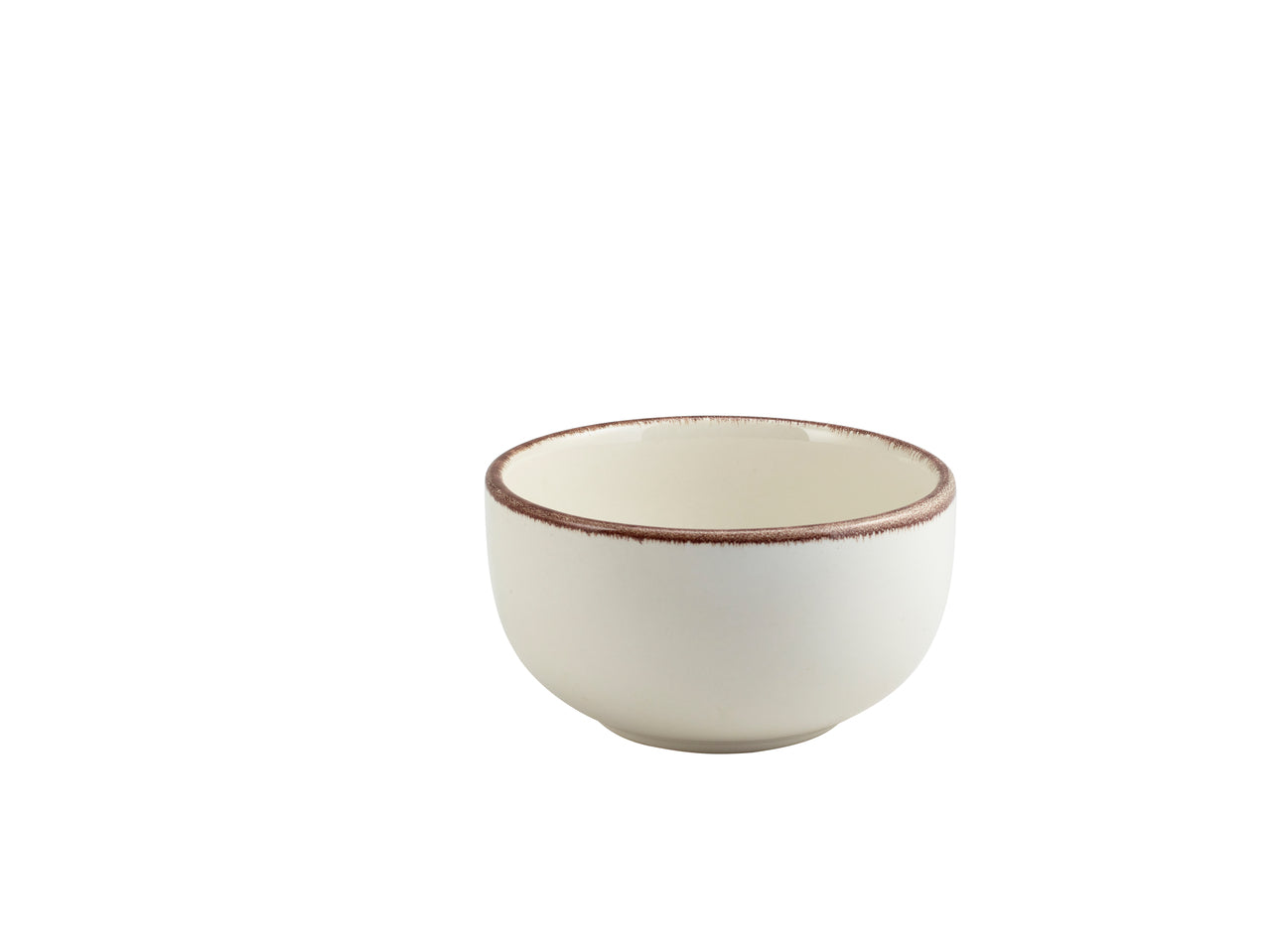 Terra Stoneware Sereno Brown Round Bowl 12.5cm 6 Pack