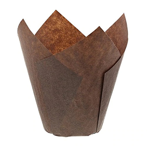 Brown Tulip Muffin Cases 200 Pack