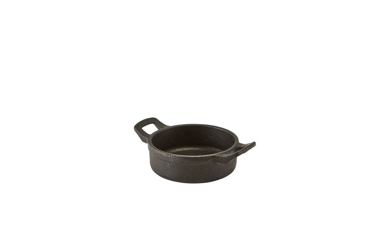 Mini Cast Iron Round Eared Dish 11 x 3.5cm 6 Pack