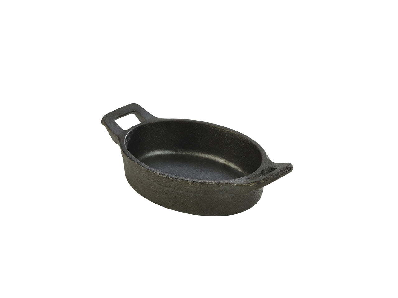 Mini Cast Iron Oval Eared Dish 12 x 9 x 3cm 6 Pack