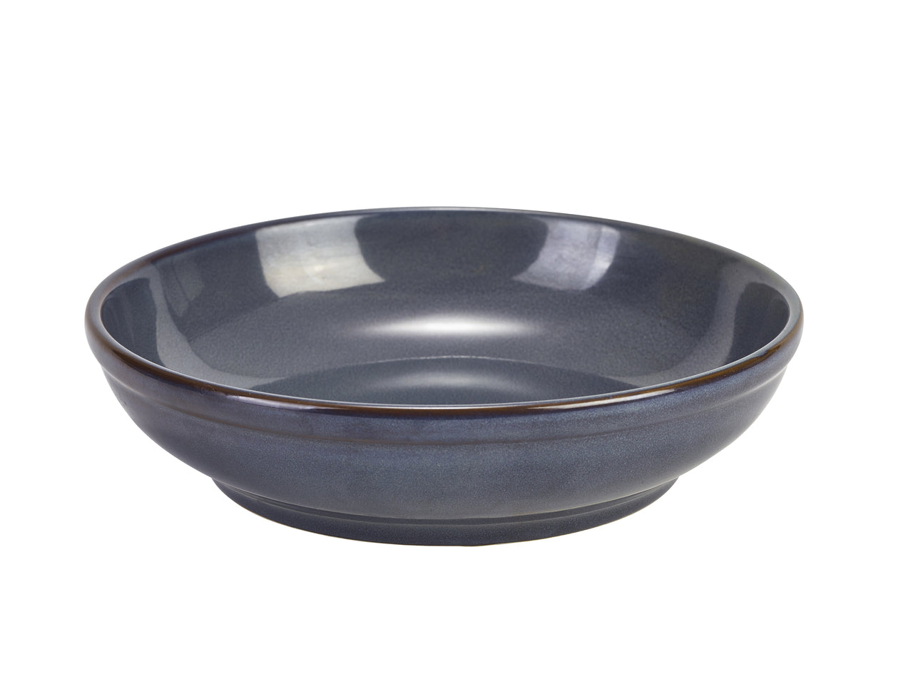 Terra Stoneware Rustic Blue Coupe Bowl 23cm 6 Pack