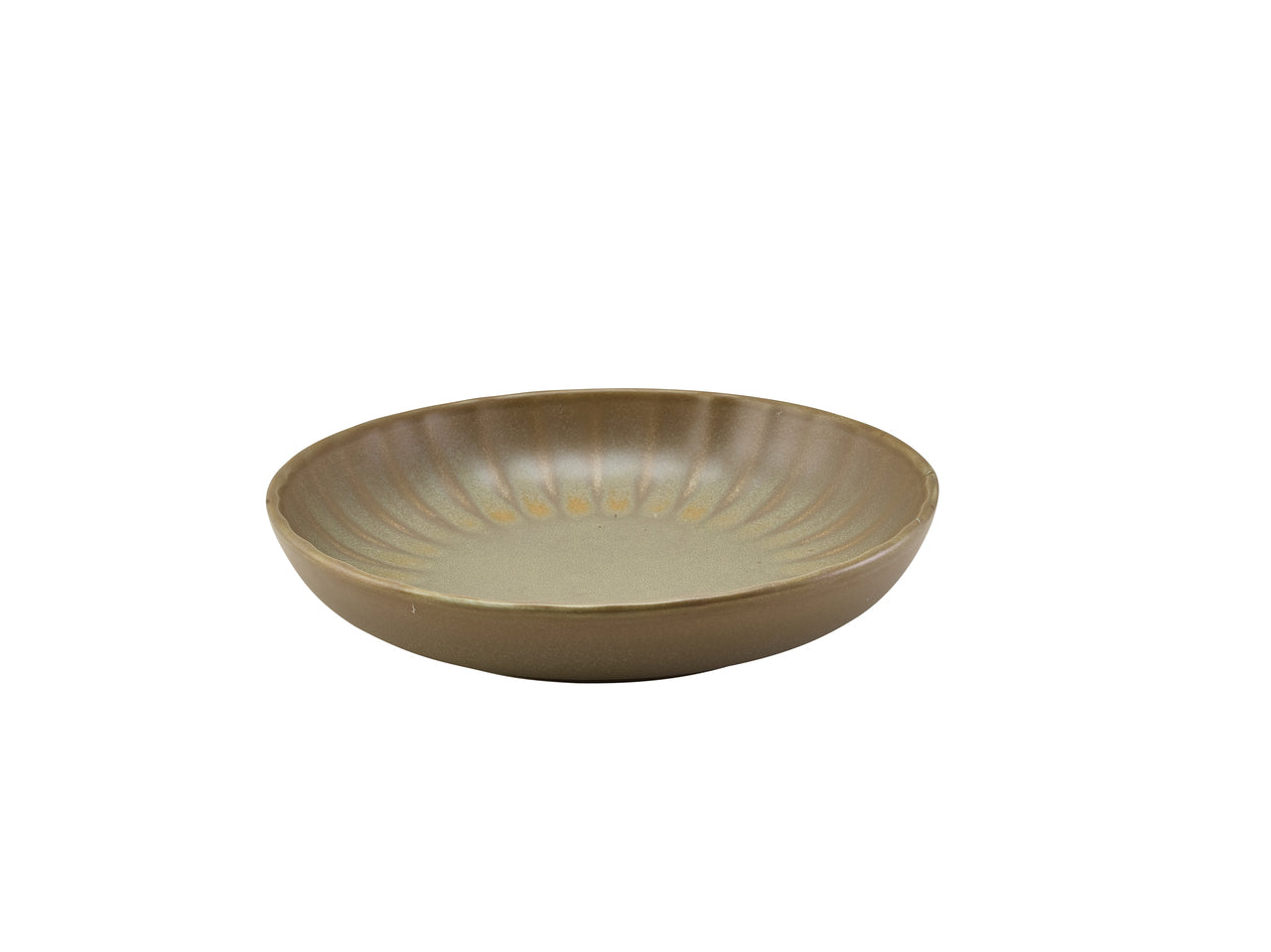 Terra Porcelain Matt Grey Scalloped Coupe Bowl 22.8cm 6 Pack