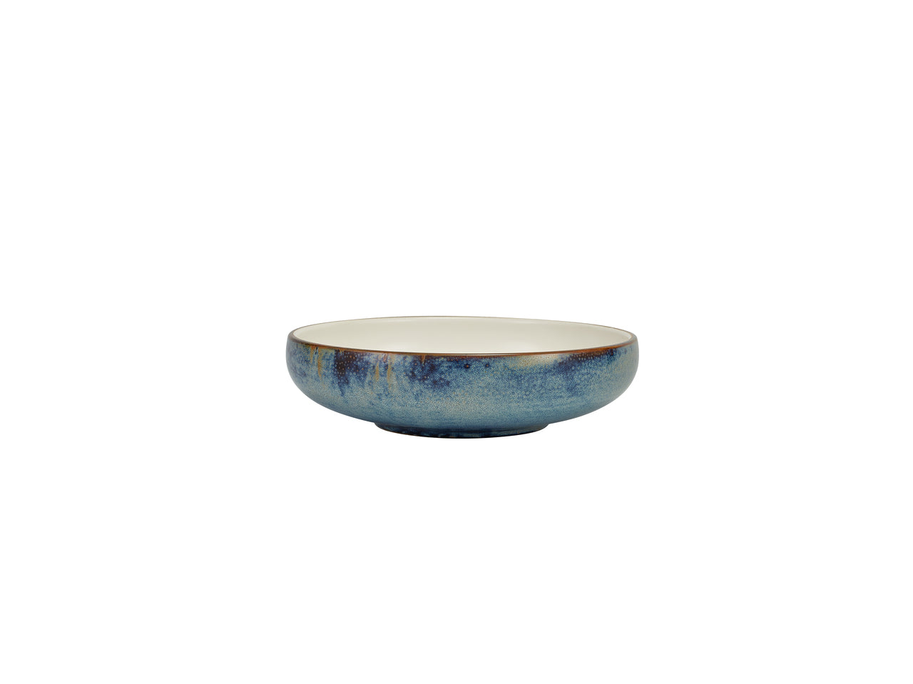 Terra Porcelain Aqua Blue Two Tone Coupe Bowl 20.5cm 6 Pack