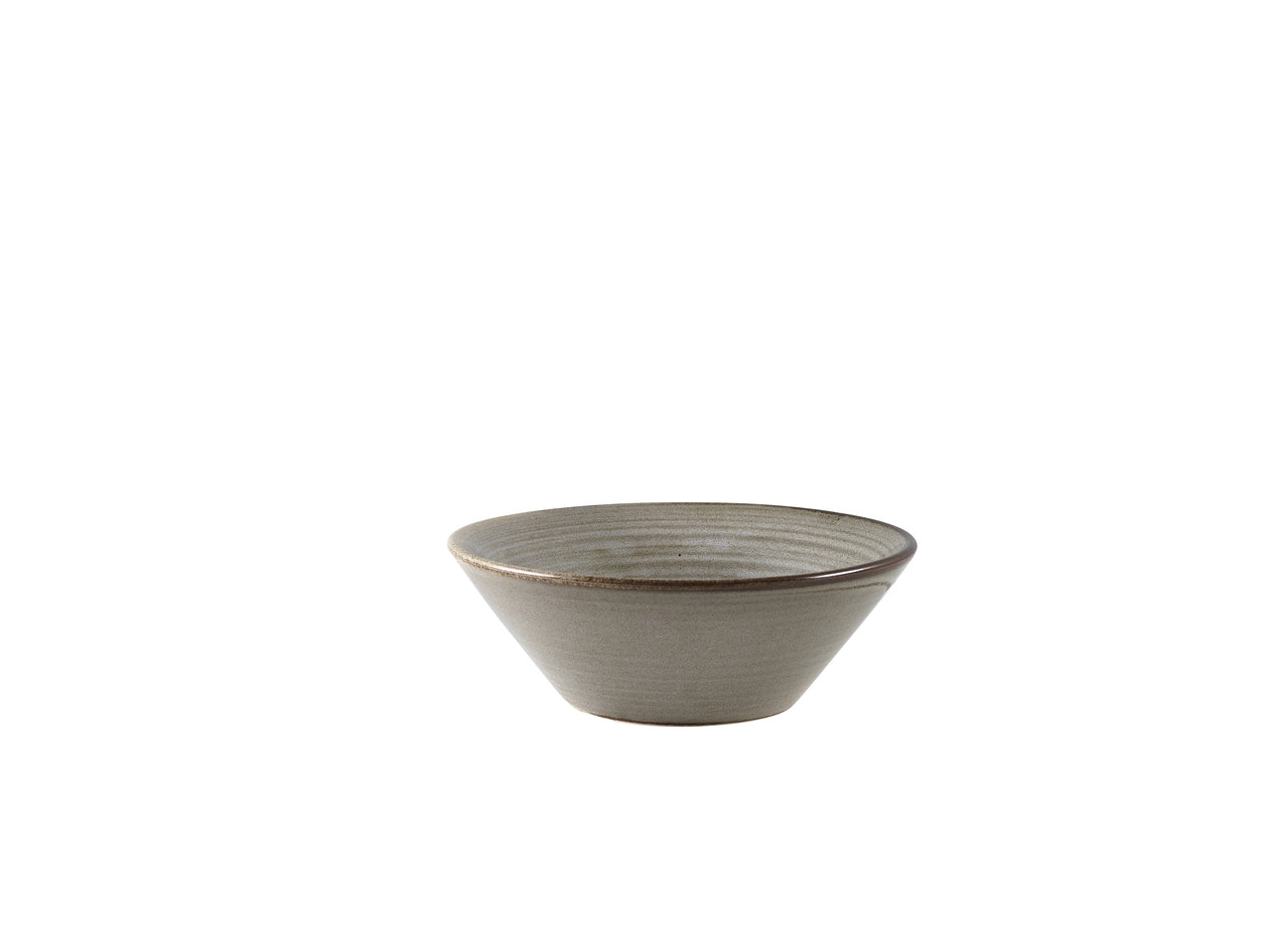 Terra Porcelain Grey Conical Bowl 14cm 6 Pack