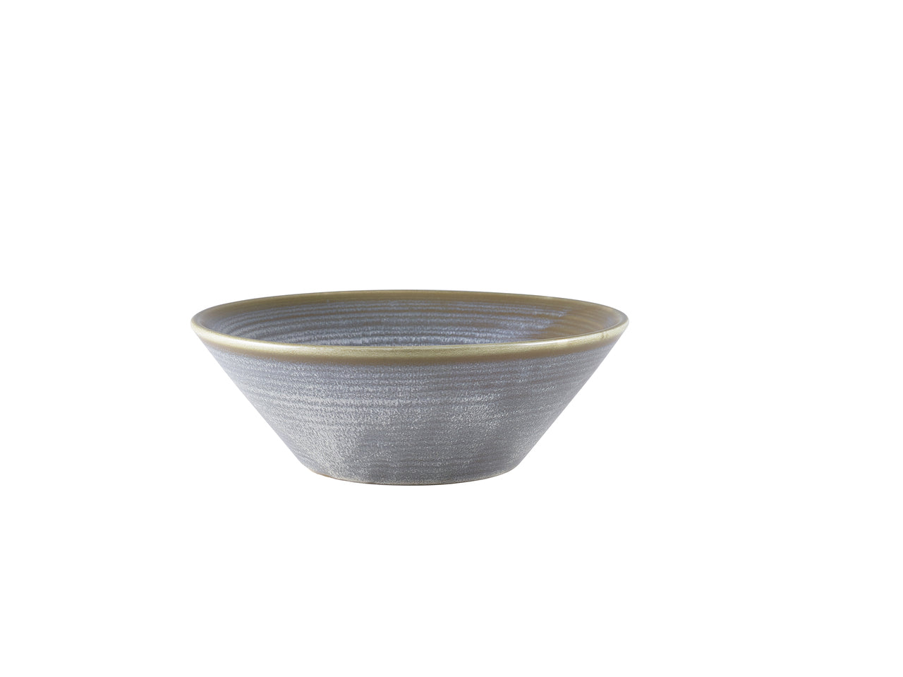 Terra Porcelain Matt Grey Conical Bowl 19.5cm 6 Pack