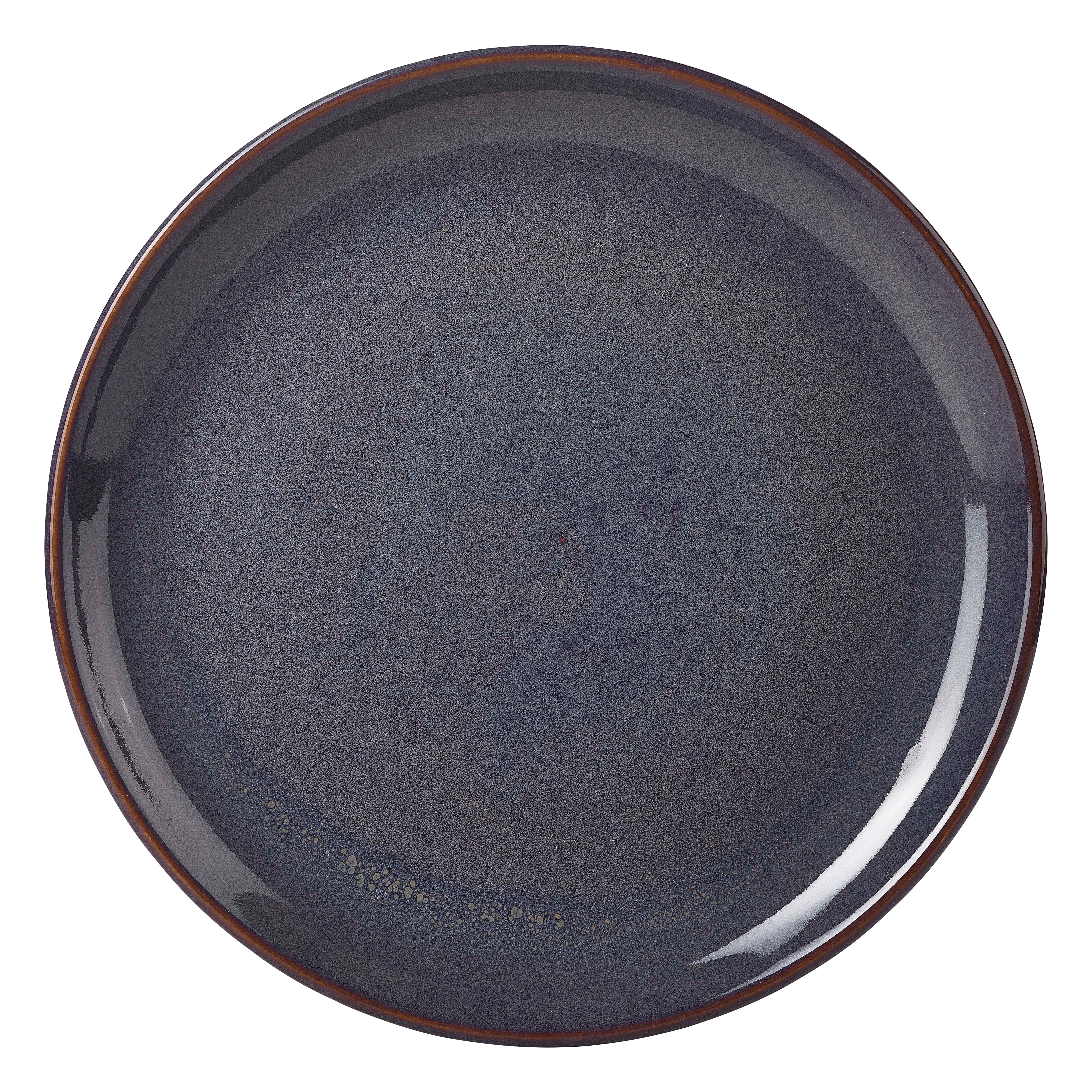 Terra Stoneware Rustic Blue Coupe Plate 19cm 6 Pack