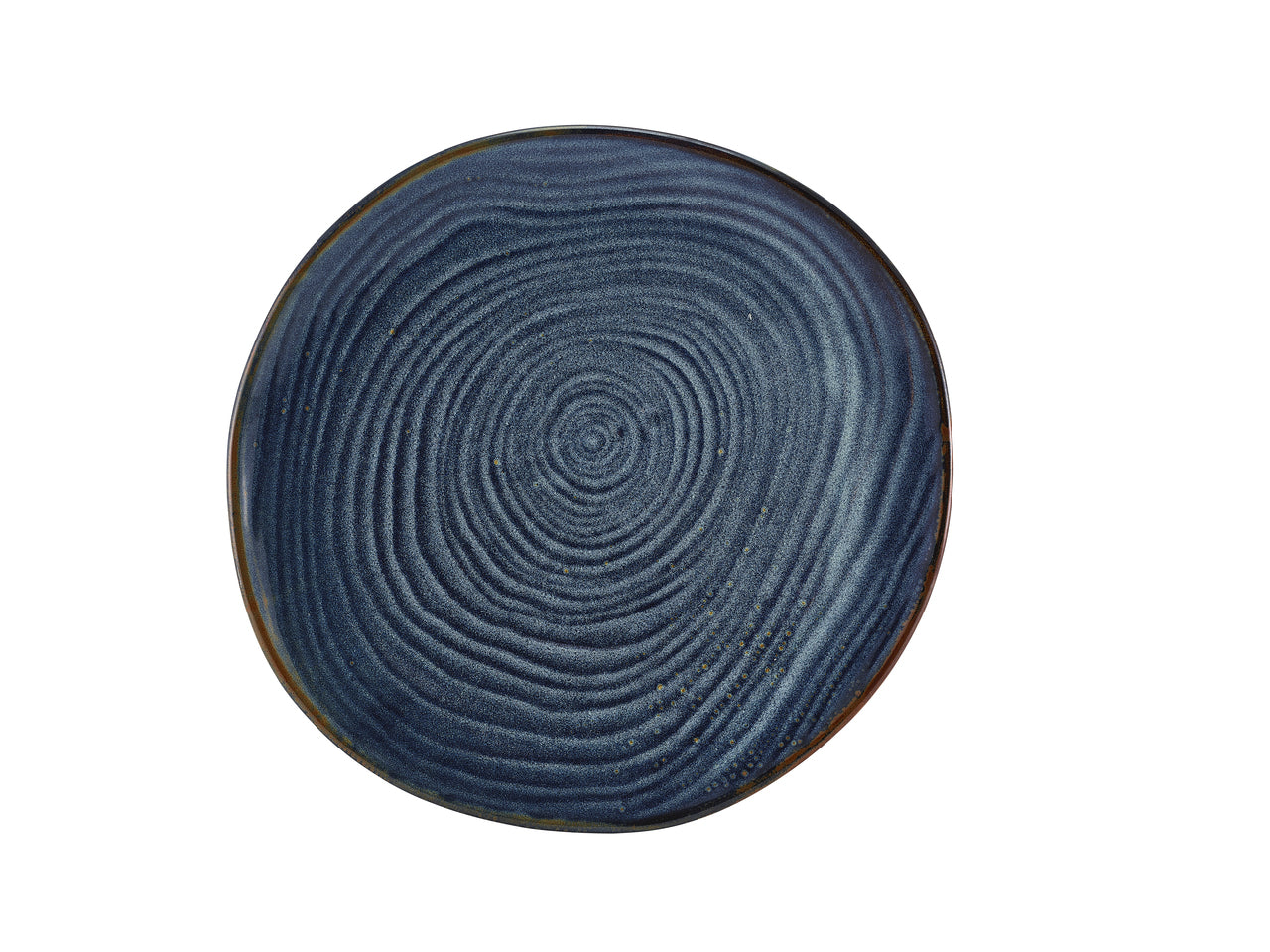 Terra Porcelain Aqua Blue Organic Plate 28.5cm 6 Pack