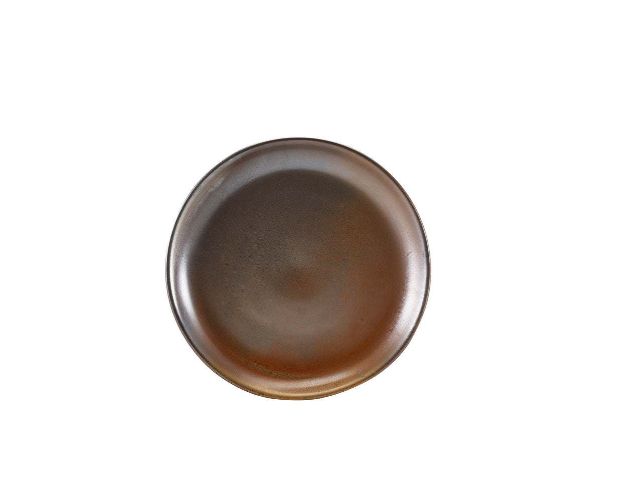 Terra Porcelain Rustic Copper Coupe Plate 24cm 6 Pack