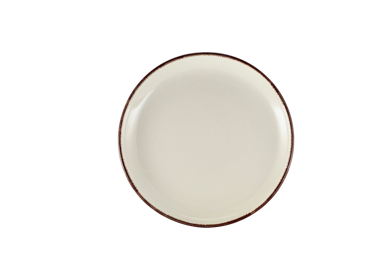 Terra Stoneware Sereno Brown Coupe Plate 24cm 6 Pack