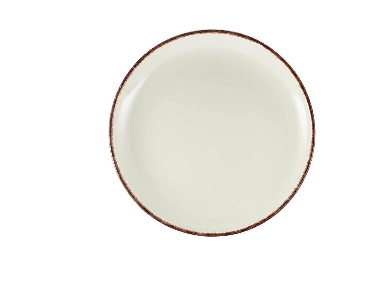 Terra Stoneware Sereno Brown Coupe Plate 27.5cm 6 Pack