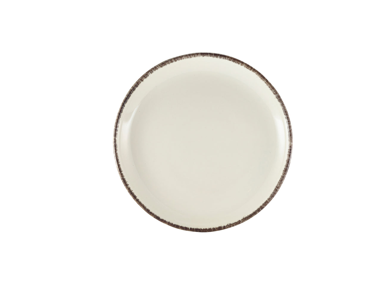 Terra Stoneware Sereno Grey Coupe Plate 24cm 6 Pack