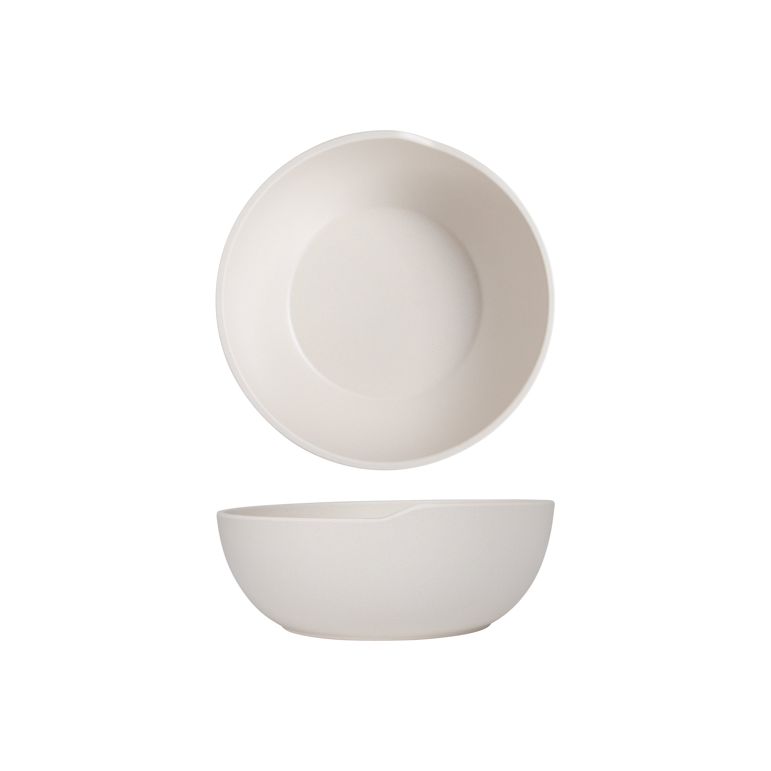 White Copenhagen Round Melamine Bowl 20 x 7.5cm 6 Pack