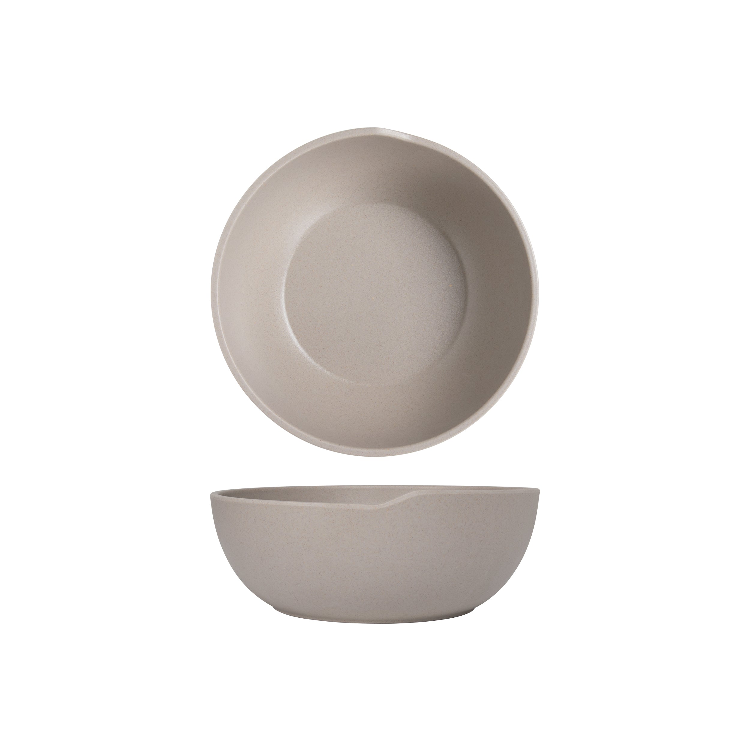 Sand Brown Copenhagen Round Melamine Bowl 20 x 7.5cm 6 Pack