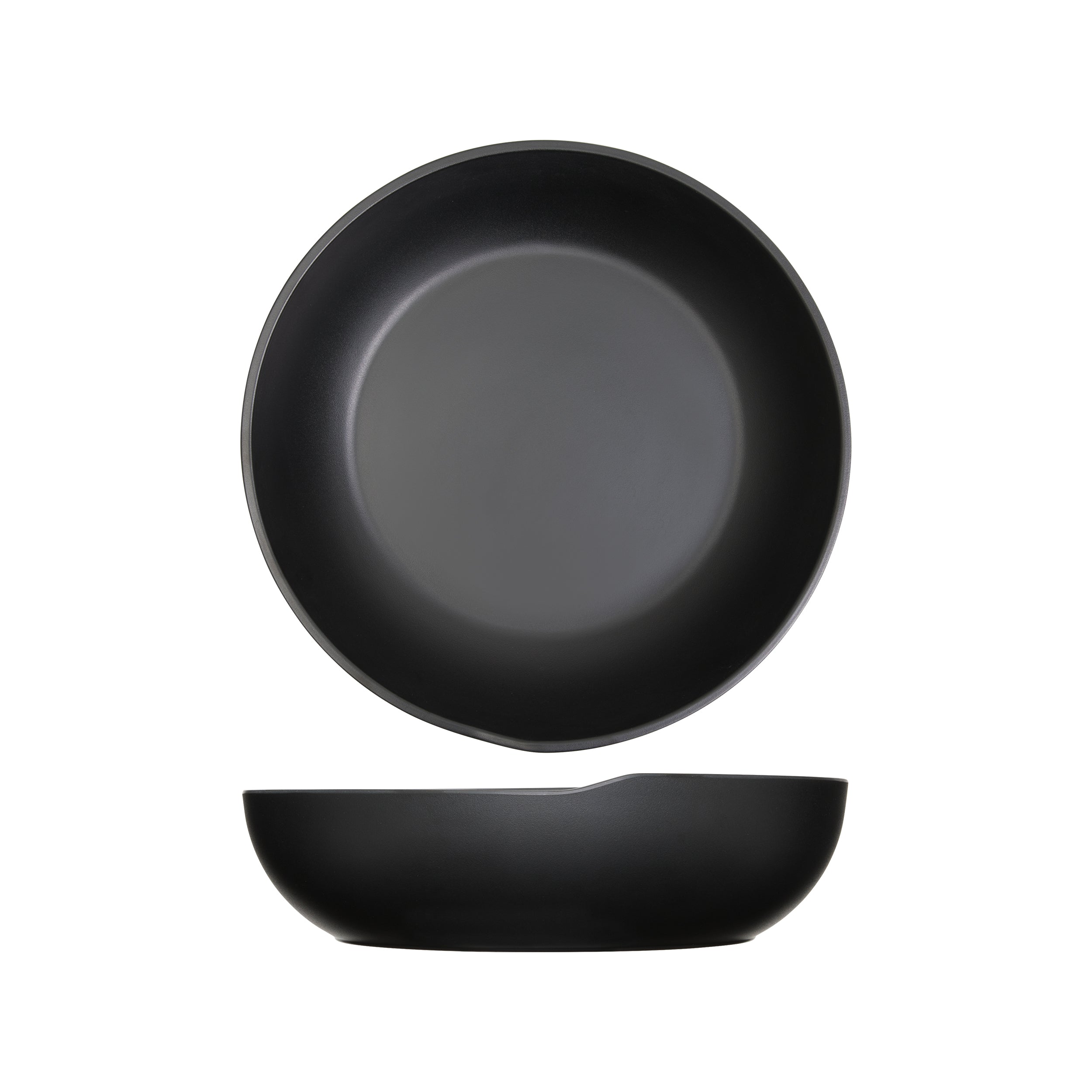 Black Copenhagen Melamine Bowl 28 x 7.5cm 4 Pack