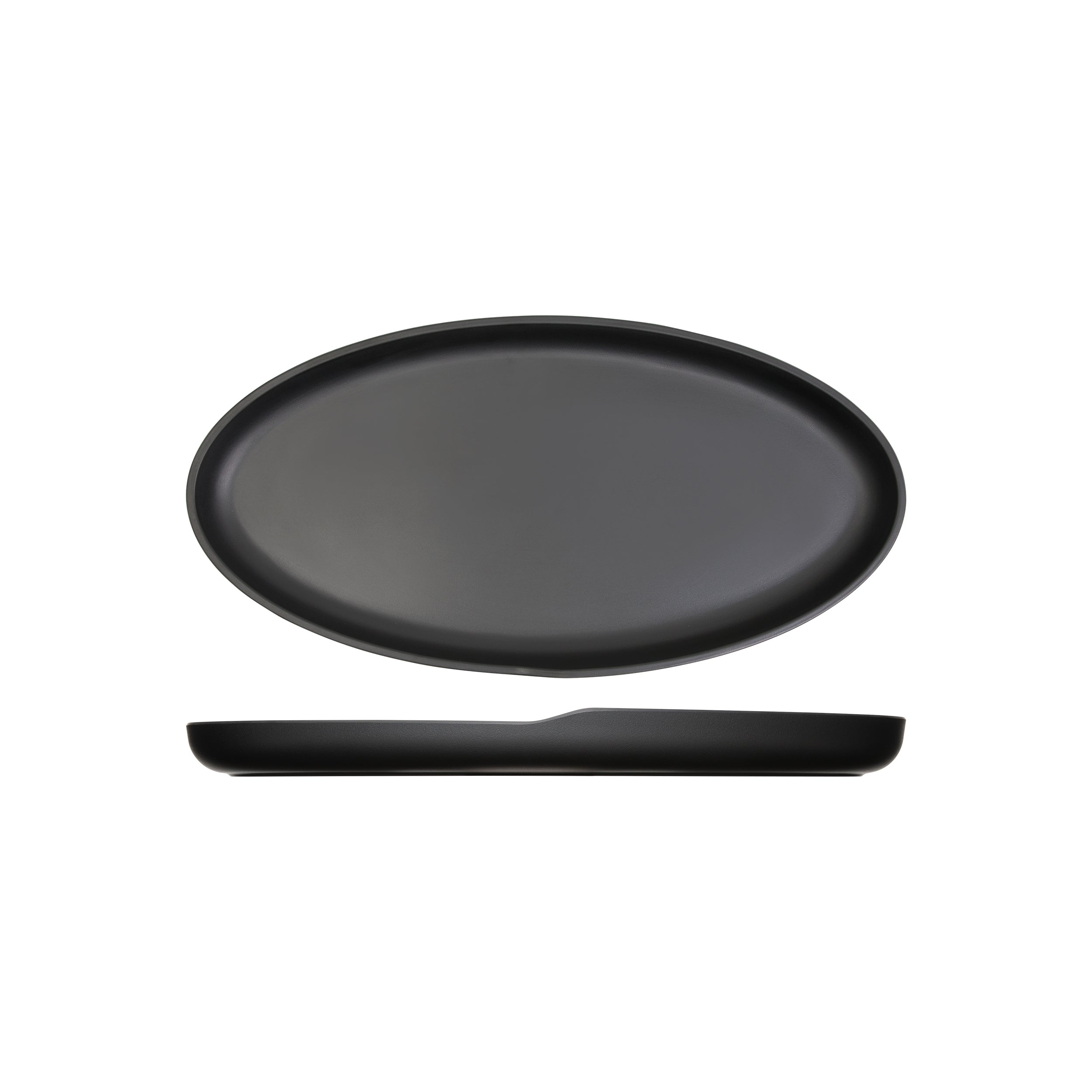 Black Copenhagen Oval Melamine Dish 40 x 20cm