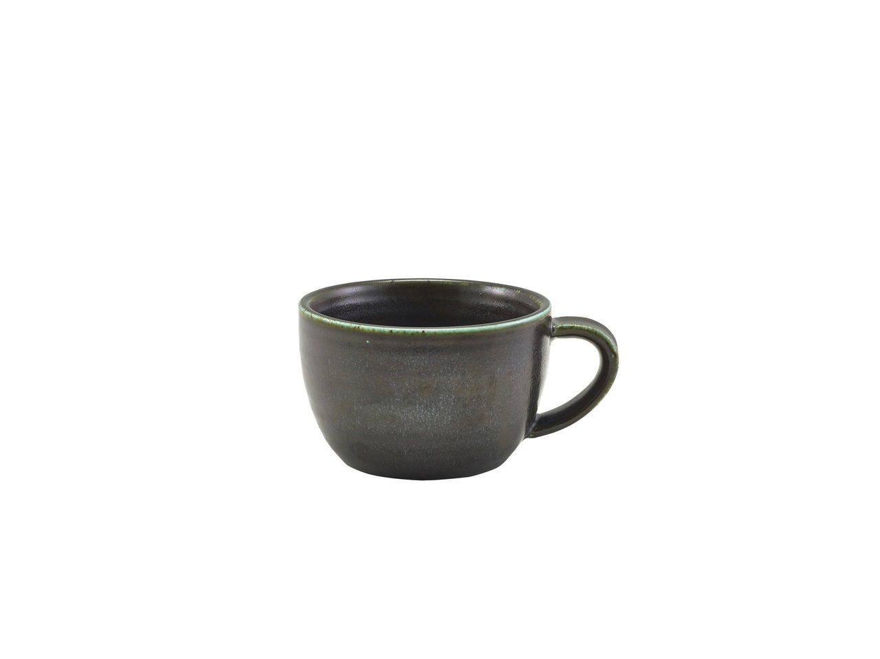 Terra Porcelain Black Coffee Cup 22cl/7.75oz 6 Pack