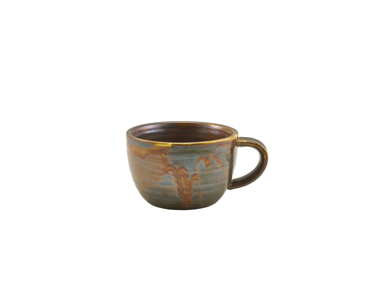 Terra Porcelain Rustic Copper Coffee Cup 22cl/7.75oz 6 Pack