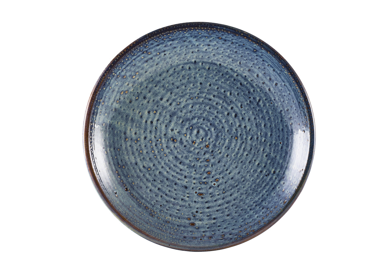 Terra Porcelain Aqua Blue Deep Coupe Plate 28cm 3 Pack