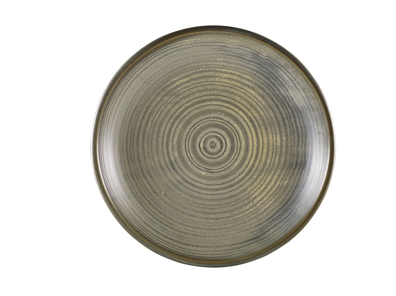 Terra Porcelain Matt Grey Deep Coupe Plate 28cm 3 Pack