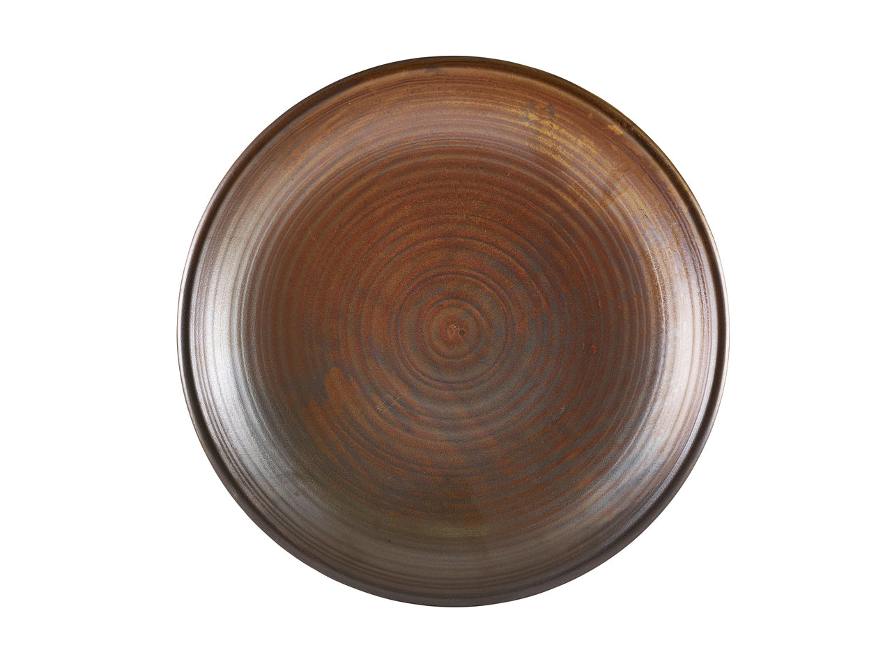 Terra Porcelain Rustic Copper Deep Coupe Plate 28cm 3 Pack