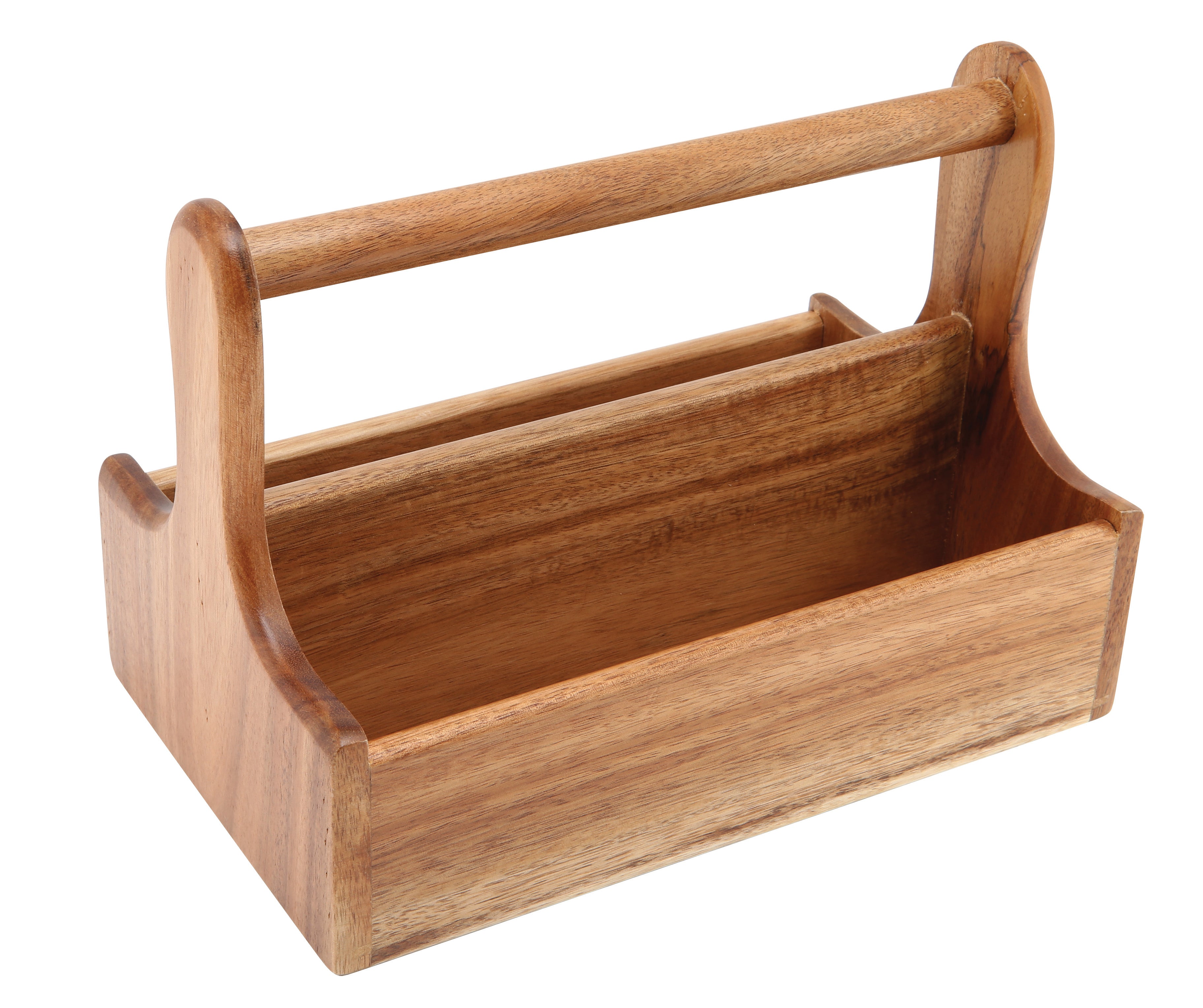 Genware Dark Wood Table Caddy