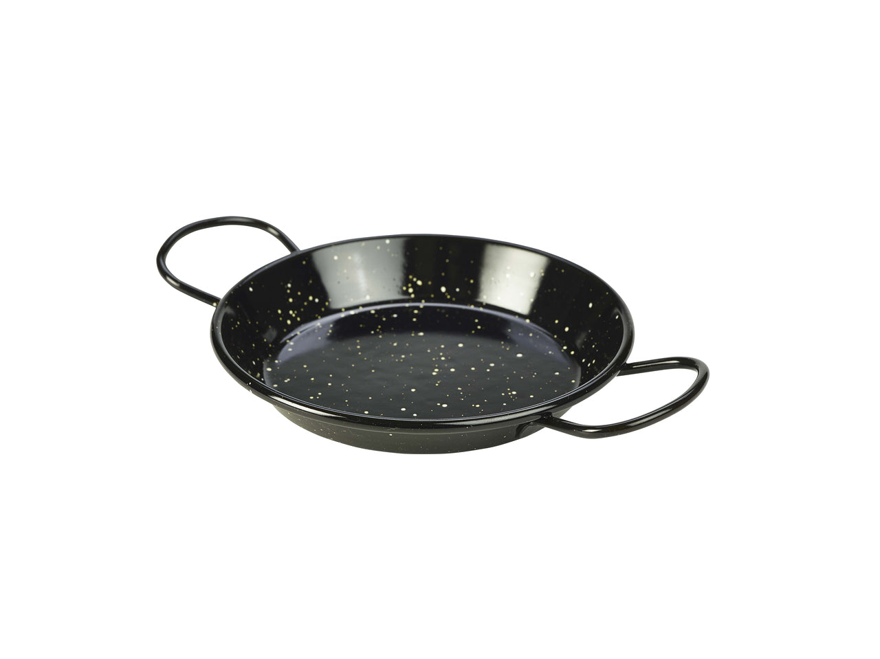 Black Enamel Miniature Paella Pan 15cm 10 Pack