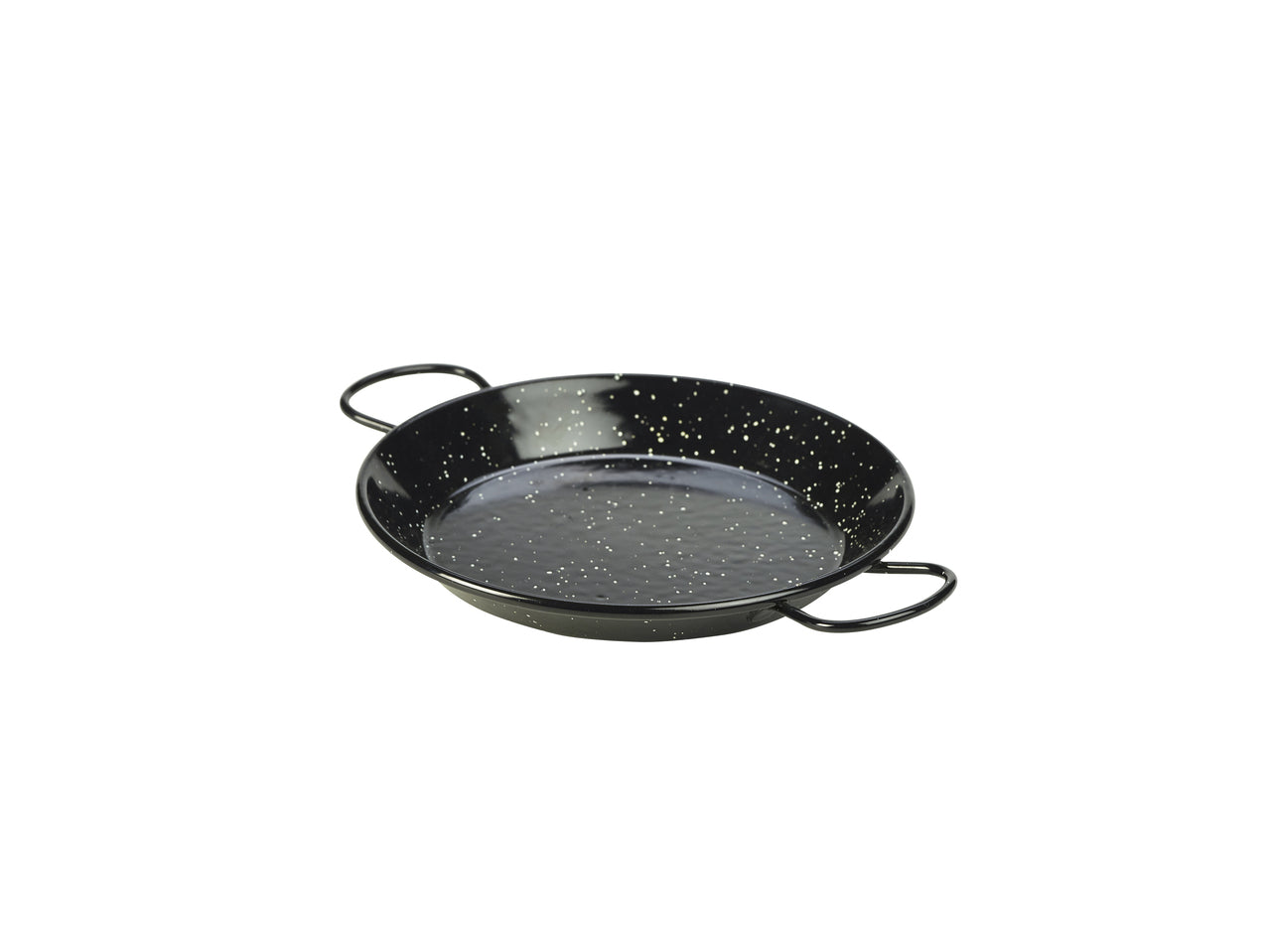 Black Enamel Paella Pan 20cm 6 Pack